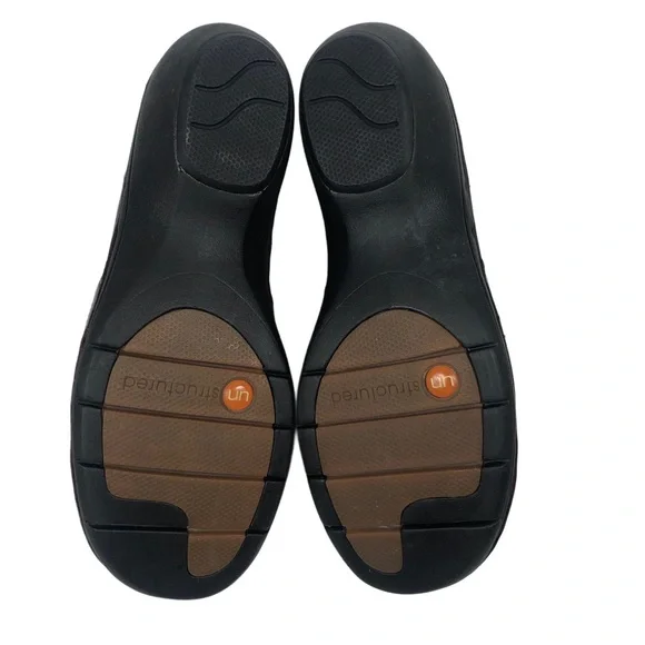 Clarks Womens Dark Brown Leather Loafers Sz 9W - Picture 5 of 7